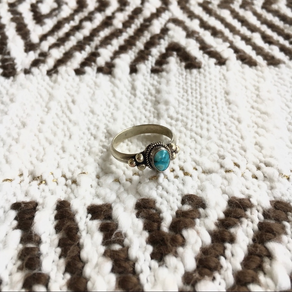 Turqoise silver ring - Picture 2 of 3
